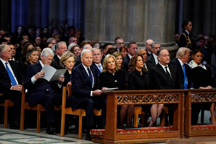 Pogrzeb Jimmy’ego Cartera. Prezydenta żegnali Donald Trump, Barack Obama, Joe Biden, Bill Clinton… (ZDJĘCIA)