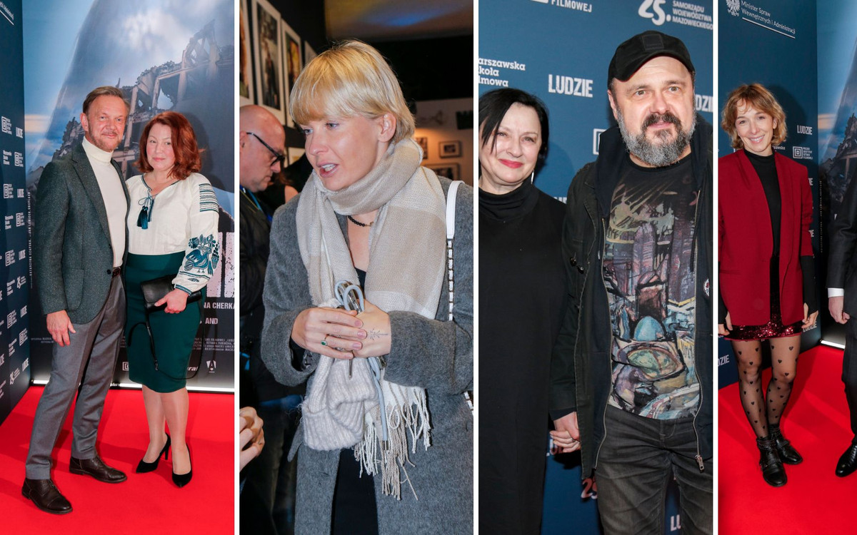 Pokaz specjalny filmu “Ludzie”. Arkadiusz Jakubik z żoną, Paweł Deląg, Cezary Pazura…