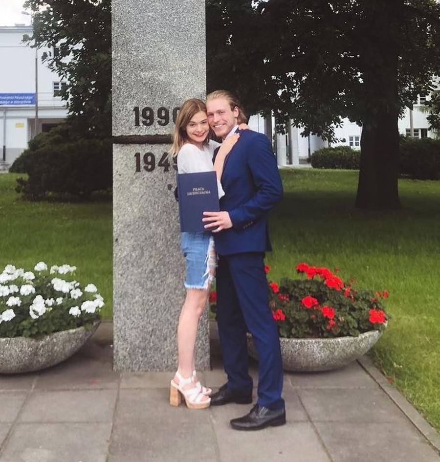 Julia Wróblewska z byłym chłopakiem.