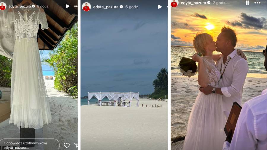 Pazurowie w dniu 15 rocznicy ślubu odnowili przysięgę małżeńską. Edyta zaskoczyła Cezarego!