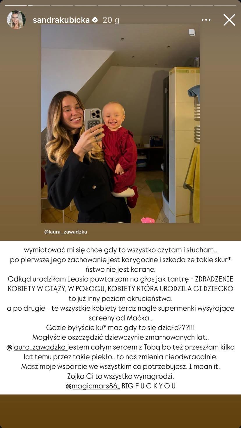 Sandra Kubicka, fot. Instagram. 