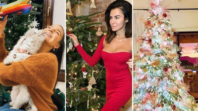 NAJPIĘKNIEJSZE choinki gwiazd – niektóre naprawdę zaszalały w tym roku!