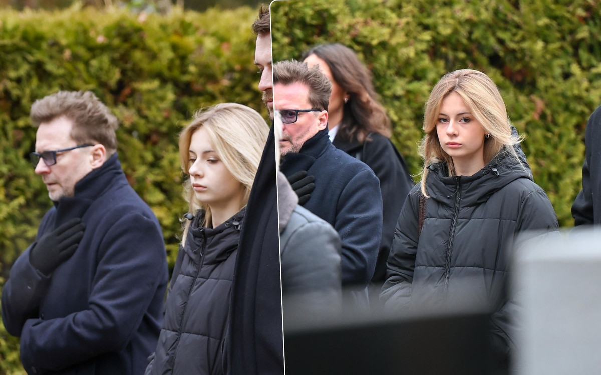 Poruszony 33-letni syn Agnieszki Maciąg na pogrzebie. Tak żegna mamę