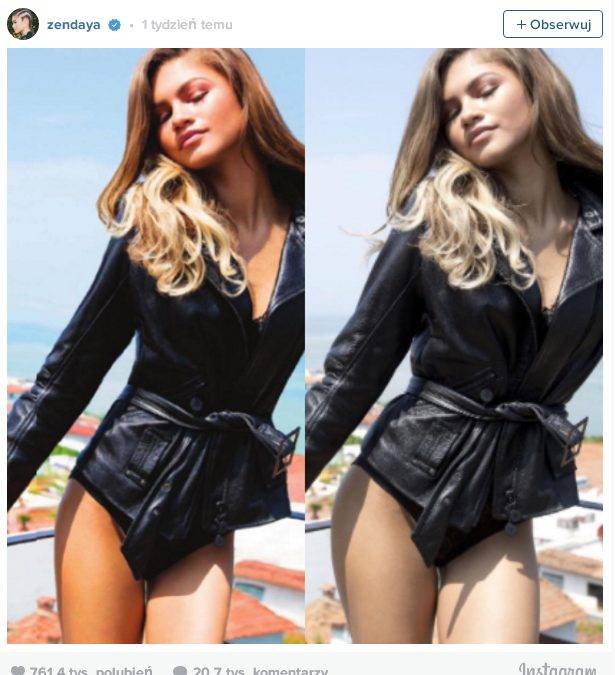 Gwiazdy BEZ FILTRA na Instagramie