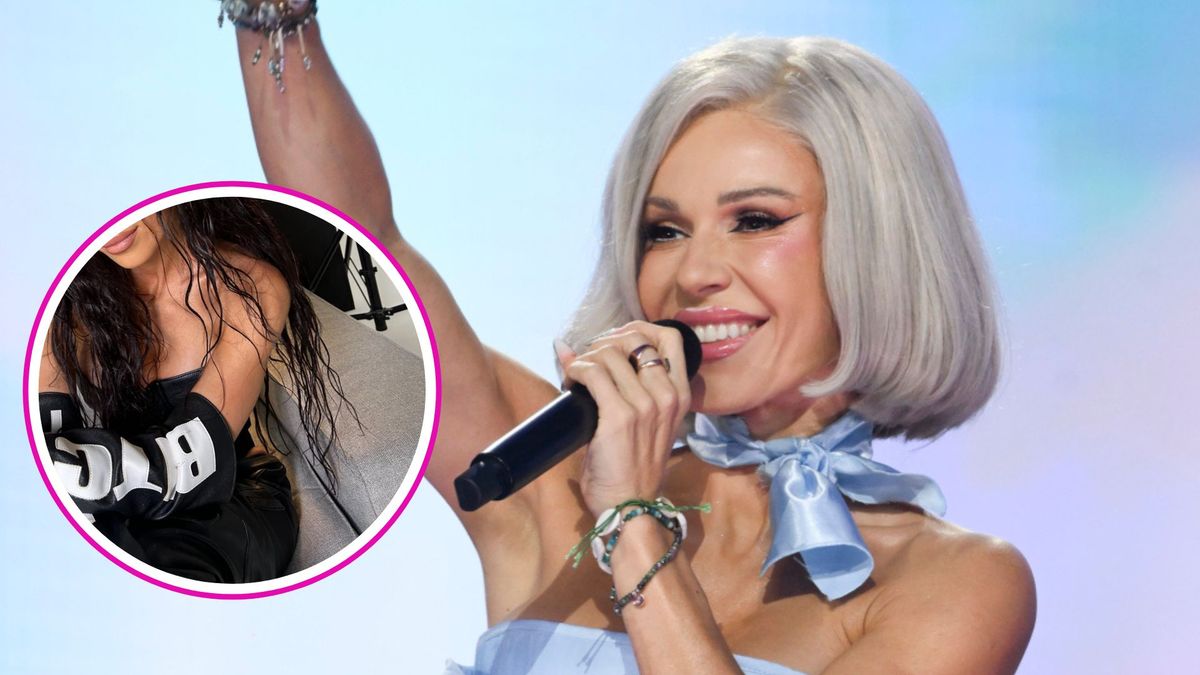 Doda w kruczoczarnych włosach