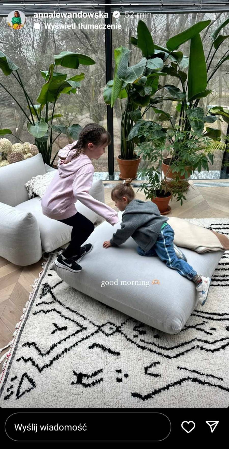 Tak wygląda apartament Lewandowskich, fot. Instagram