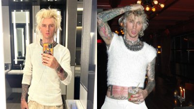 Machine Gun Kelly pozuje z mamą i córką. Gdzie się podziała Megan Fox?