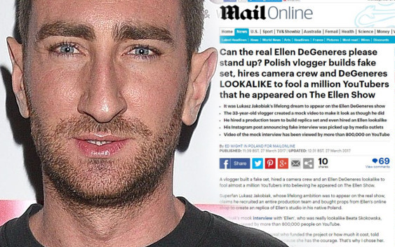 Daily Mail napisał o Łukaszu Jakóbiaku