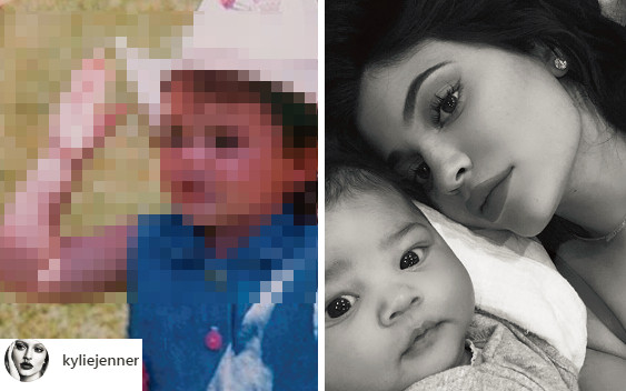 Stormi wygląda jak KOPIA Kylie Jenner z dzieciństwa!