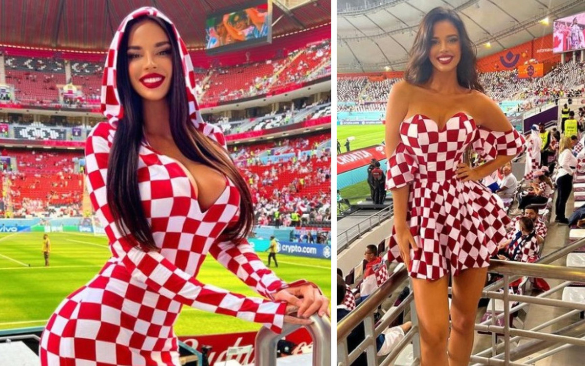 Określono ją jako “najseksowniejszą fankę mundialu w Katarze”.  Dużo ryzykuje!