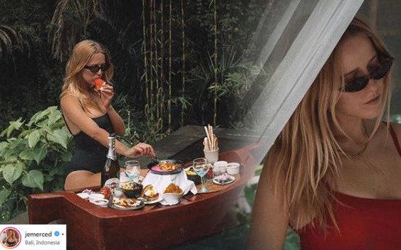 Jess twierdzi, że BARDZO ciężko pracuje! Oby się nie przemęczyła od tego słońca