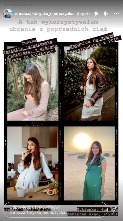 Anna Czartoryska-Niemczycka pokazała, jak ukrywała brzuszek na początku CIĄŻY!