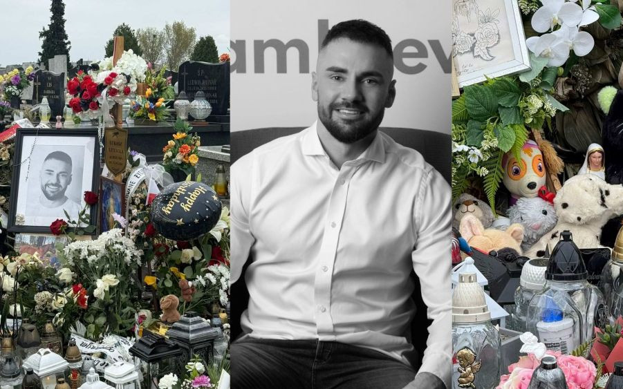 Tylko u nas! Tak wygląda grób Łukasza Litewki w dniu jego urodzin. Tłumy na cmentarzu i wieniec od władz miasta