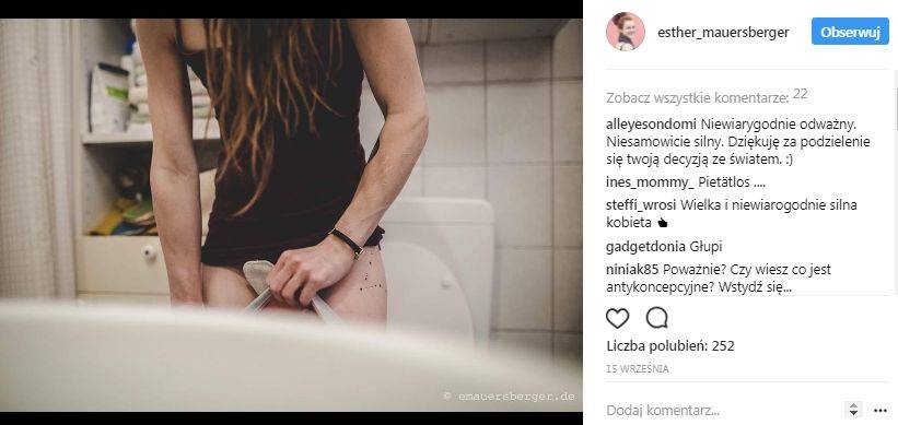 Niemiecka fotografka usunęła ciążę w domu – zdjęcia pokazała na Instagramie