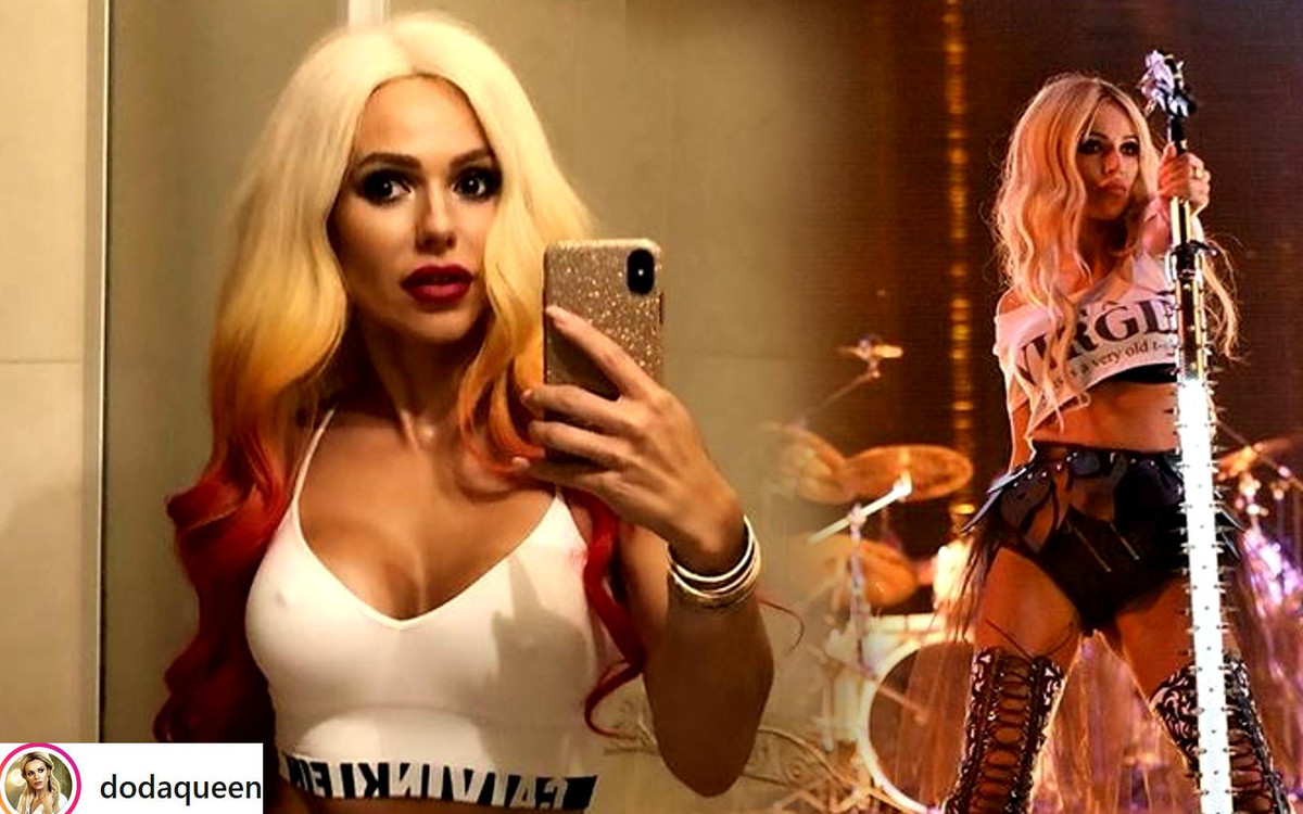 Ciemnowłosa Doda śpiewa na koncercie – pokazała nagranie, na którym ma 16 lat