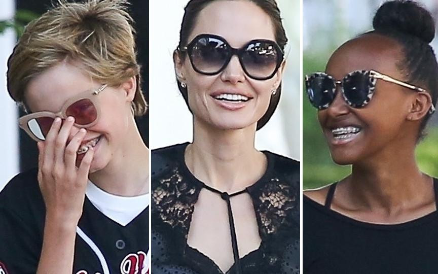 Angelina Jolie udowadnia, że ma świetny kontakt z córkami (ZDJĘCIA)