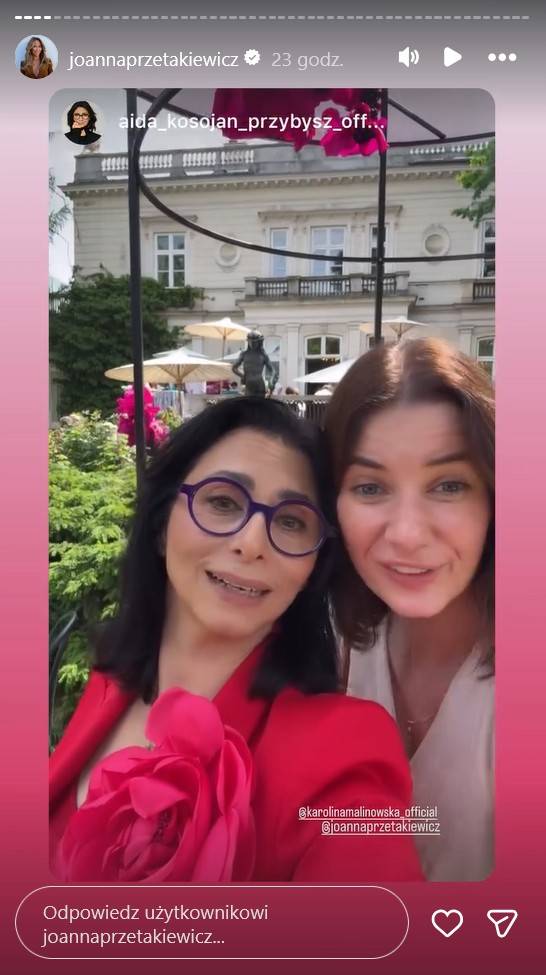 Huczne imieniny Joanny Przetakiewicz, fot. Instagram