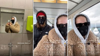 Jessica Mercedes wróciła z Mediolanu i poleciała do Paryża – w samolocie siedziała w masce, bo wszyscy kaszleli