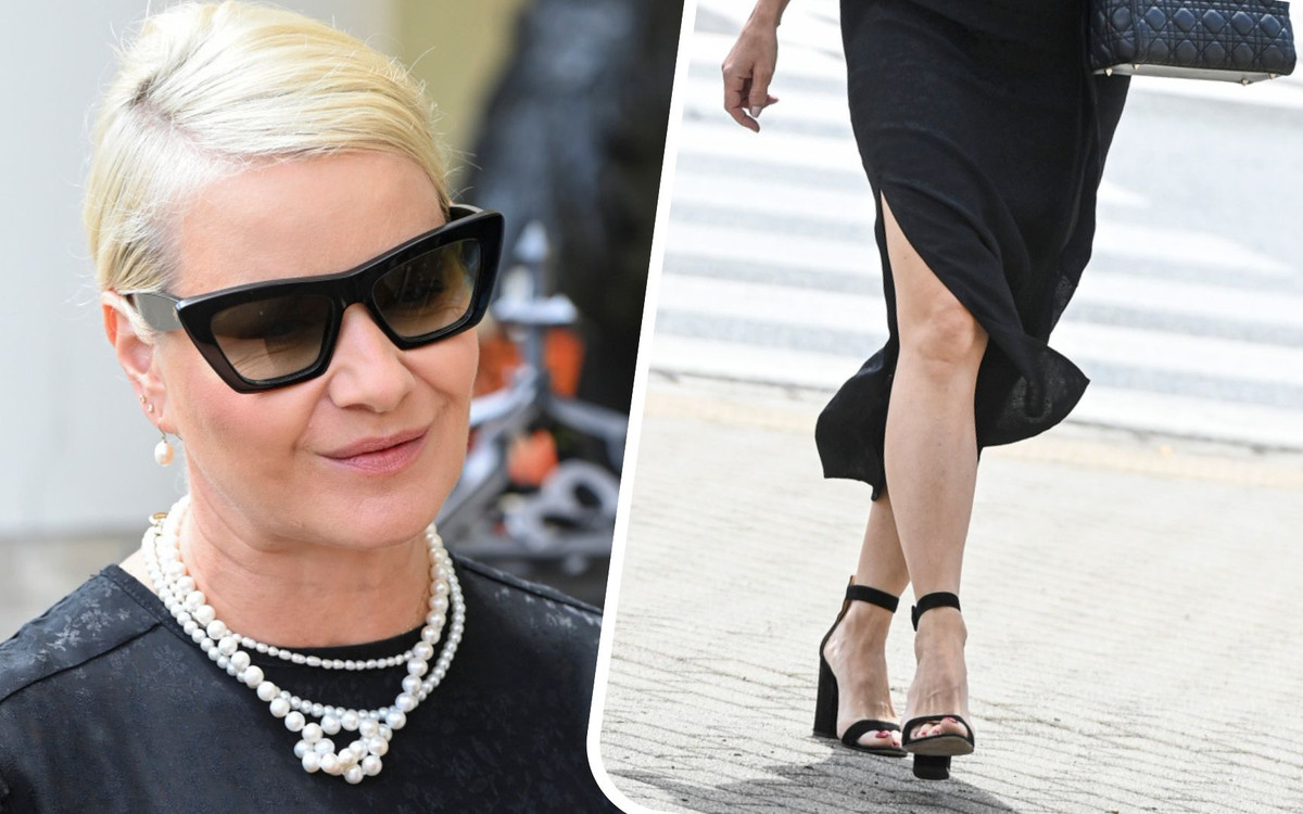 Małgorzata Kożuchowska na mszy w intencji Jerzego Stuhra