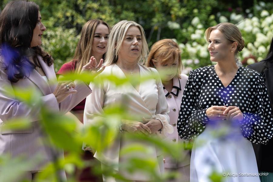 Marta Nawrocka z polskimi businesswoman z Nowego Jorku/fot. Alicja Stefaniuk/KPRP