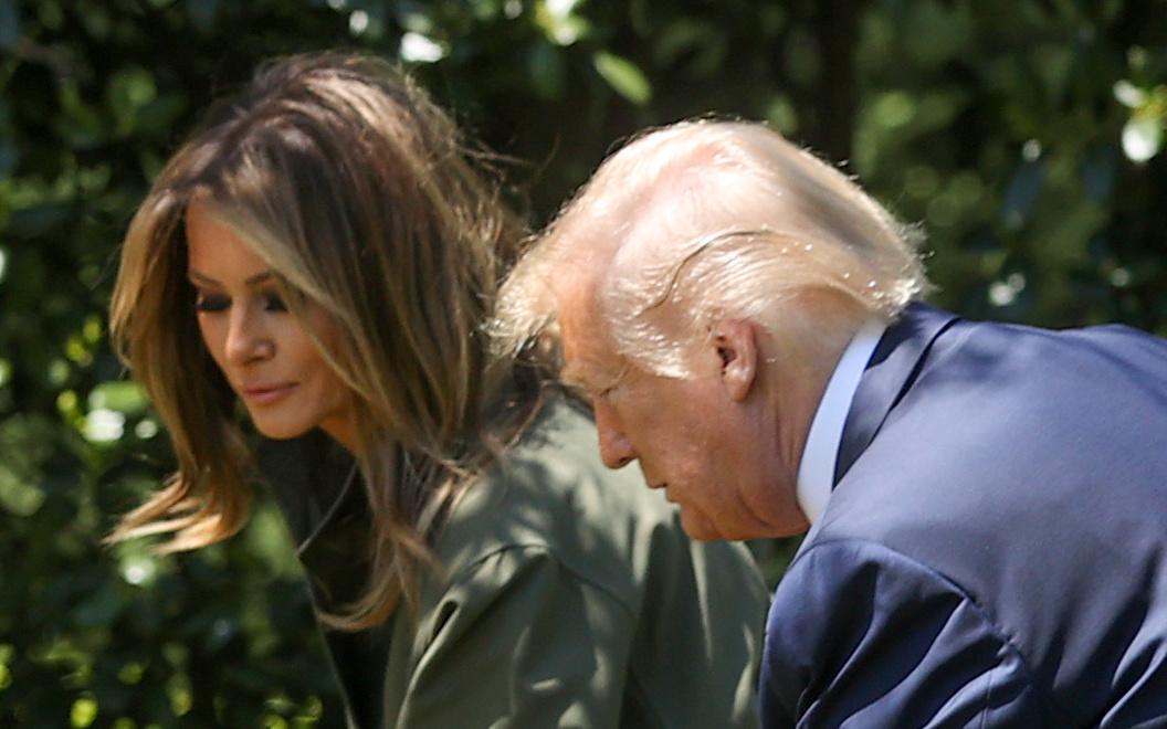 Melania Trump i Donald Trump. Model Release: no, Credit line: JONATHAN ERNST / Reuters / Forum