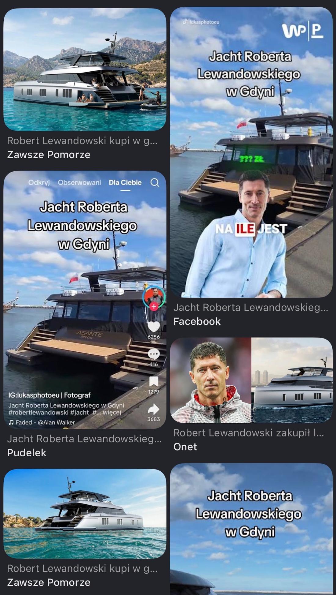 Wszyscy zachwycali się jachtem Lewandowskiego. Jest jeden problem. To nie jest jego jacht! Wiemy, do kogo należy/ fot. Google