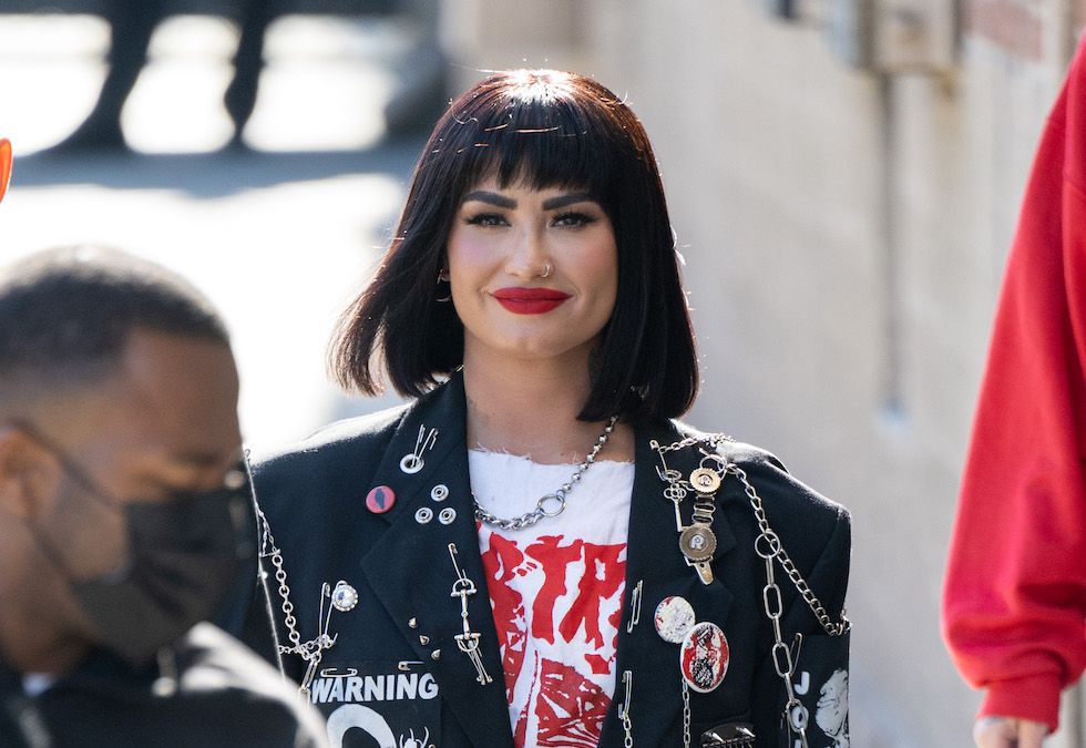 Demi Lovato is seen at "Jimmy Kimmel Live" in Los Angeles, California. 14 Jul 2022,Image: 707485092, License: Rights-managed, Restrictions: World Rights, Model Release: no, Pictured: Demi Lovato, Credit line: RB/Bauergriffin.com / MEGA / The Mega Agency / Forum