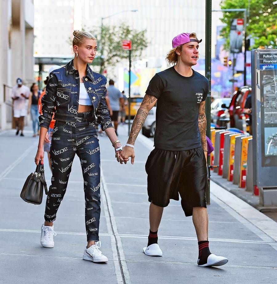 Justin Bieber z Seleną Gomez i z Hailey Baldwin