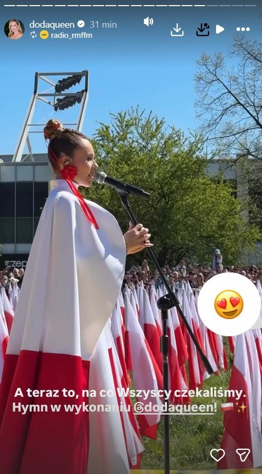 Doda zachwyciła stylizacją na Dniu Flagi, fot. Instagram