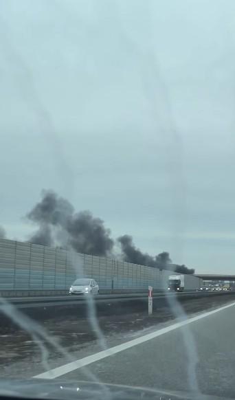 Joanna Narożna zawiadomiła o wypadku na autostradzie, fot. Facebook