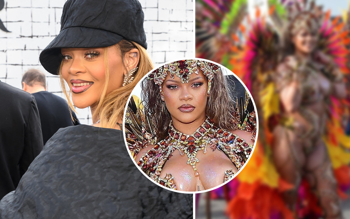 Półnaga Rihanna prezentuje sylwetkę po dwóch ciążach na festiwalu na Barbadosie (ZDJĘCIA)