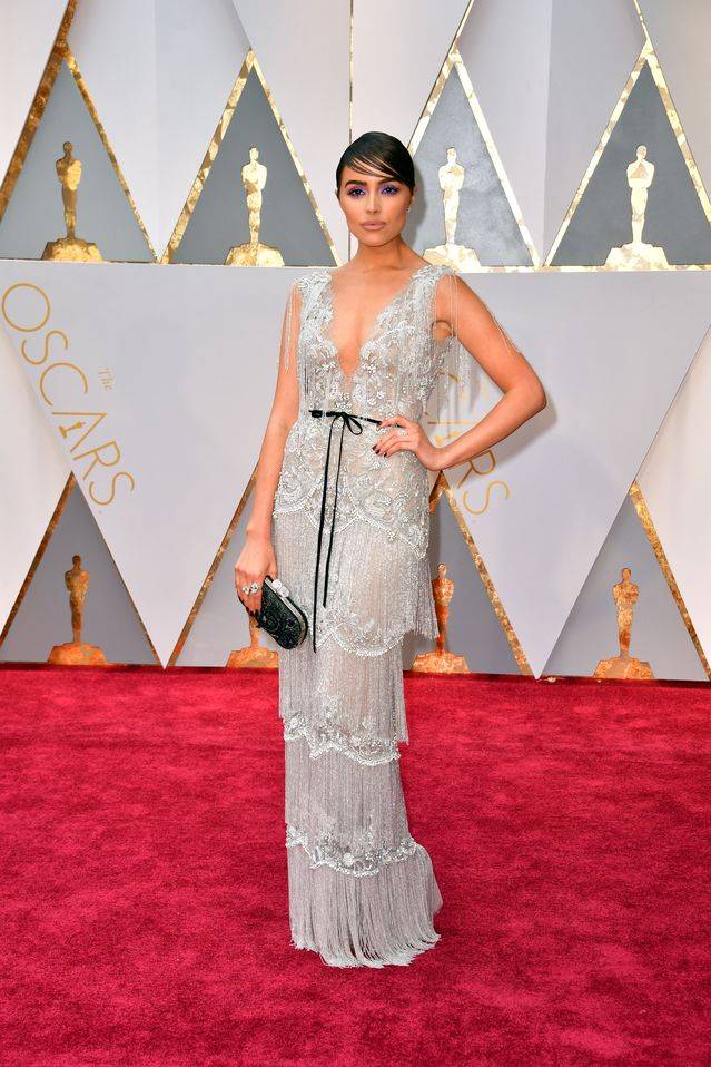 Najpiękniejsze kreacje Oscarów 2017 w kolorze złota, kremu i kości słoniowej