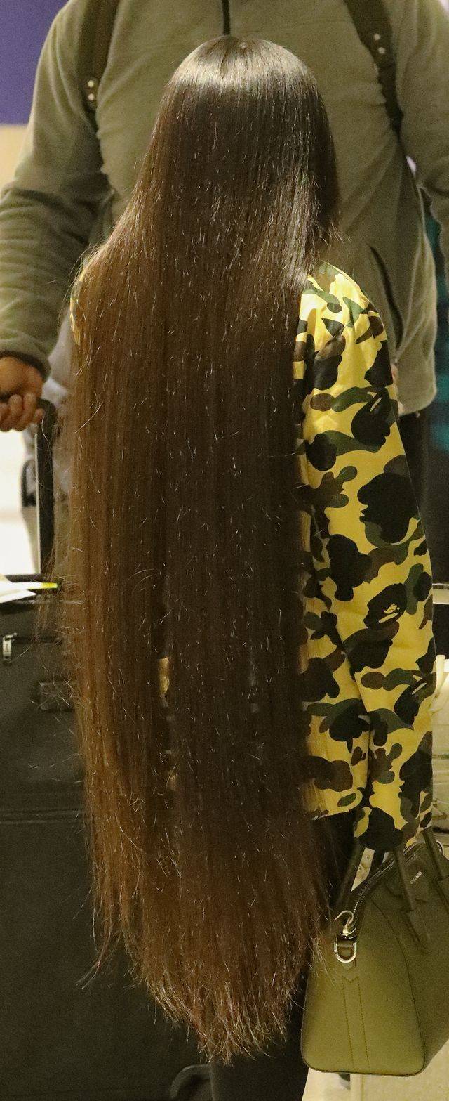 Blac Chyna i jej włosy DO ŁYDEK