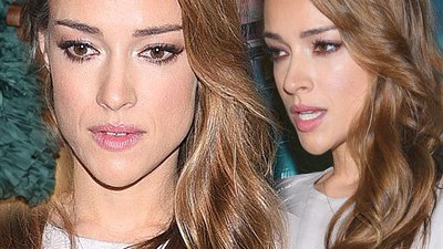 Alicja Bachleda w szmaragdowej spódnicy na pokazie biżuterii