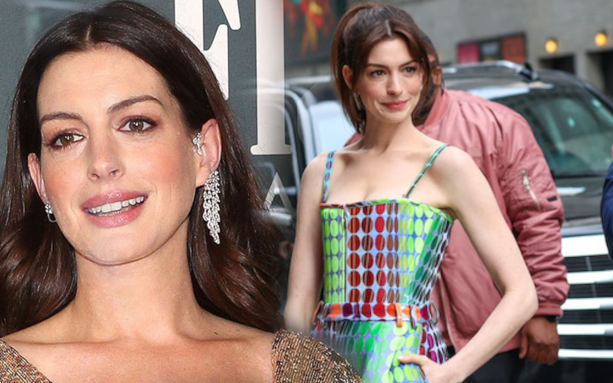 WOW! Anne Hathaway w stylowym płaszczu polskiej projektantki
