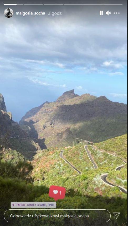 Małgorzata Socha na Teneryfie