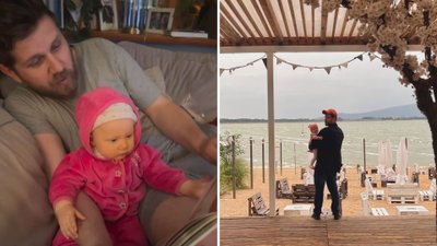 Antek Królikowski to ojciec na medal! Tak się opiekuję małą Jadzią! ZDJĘCIA