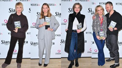 Tłum gwiazd na premierze biografii Rewińskiego. Markowska z mężem, Ścibakówna, Moro, Richardson