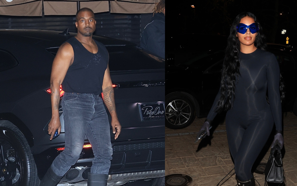 Kanye West pręży muskuły i zajada kolację z podrabianą Kim