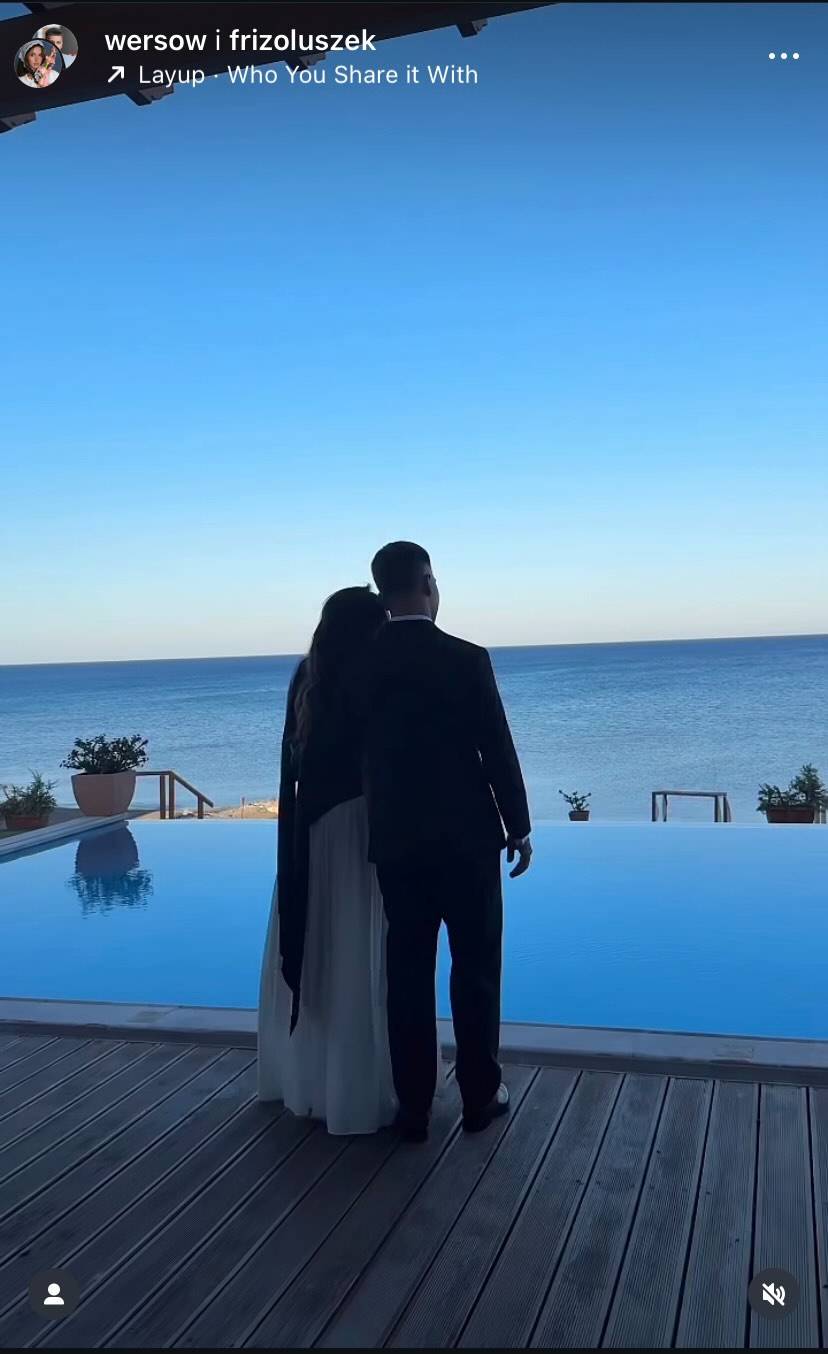 Wersow pokazała kolejne kadry z wesela. Tym razem odsłoniła kulisy kolacji przedślubnej (WIDEO)