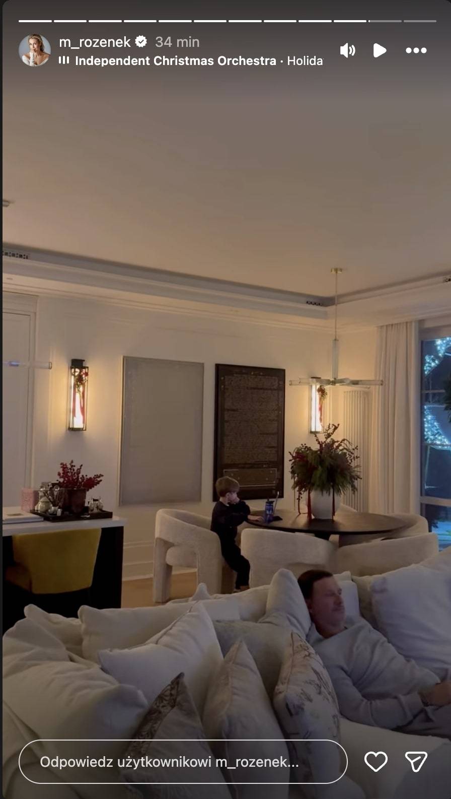 Dom Małgorzaty Rozenek gotowy na święta., fot. Instagram