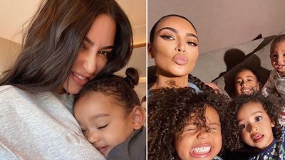 Nowe zdjęcie córki Kim Kardashian hitem Instagrama. Buszuje w garderobie mamy