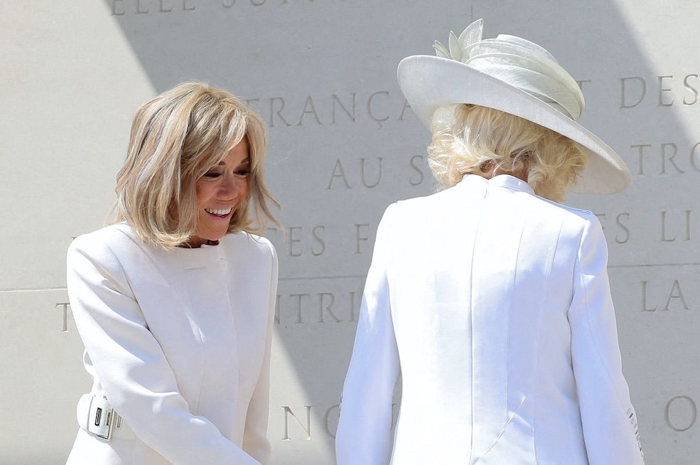 Brigitte Macron krolowa Camilla