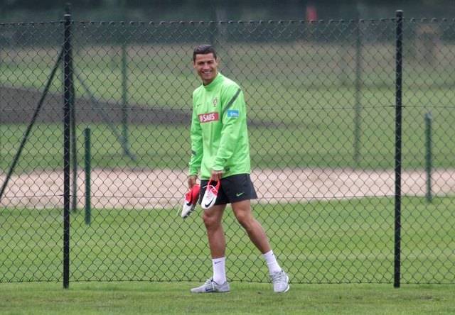 Cristiano Ronaldo trenuje na Euro 2012
