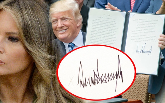 Gdy przyjrzysz się podpisowi Melanii Trump, zastananowi Cię JEDNA rzecz