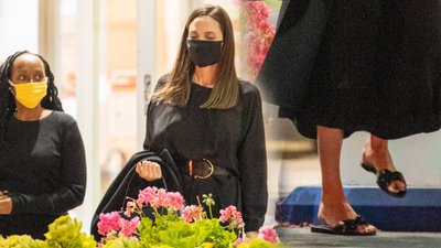 Angelina Jolie z synem Paxem i córką Zaharą poszła na sushi. Jej dzieci są już prawie dorosłe (ZDJĘCIA)