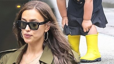 Irina Shayk przygotowana na każdą pogodę – w dobrym humorze bawi się z córką na ulicach Nowego Yorku