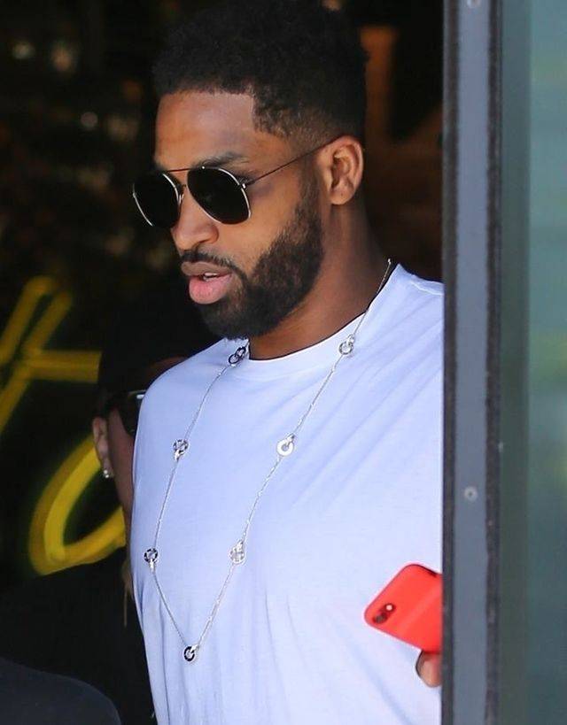 Khloe Kardashian z Tristanem Thompsonem na lunchu