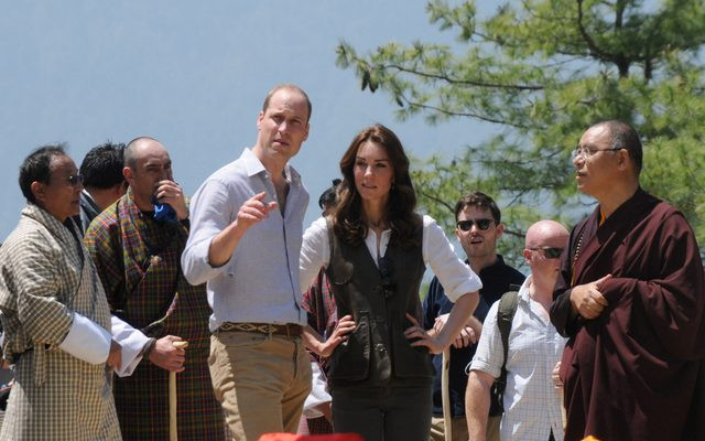 Księżna Kate i książę William w Bhutanie