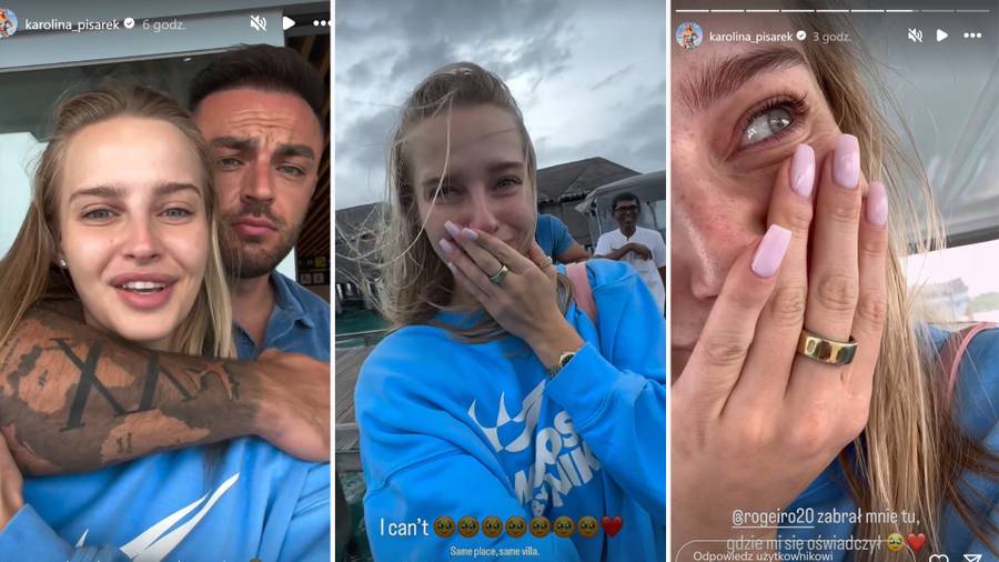 Karolina Pisarek ZALAŁA SIĘ ŁZAMI! Roger zabrał ją w miejsce oświadczyn